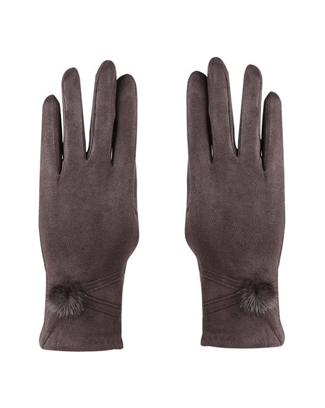 Buy Brown Gloves Masks for Women by Bonjour Online