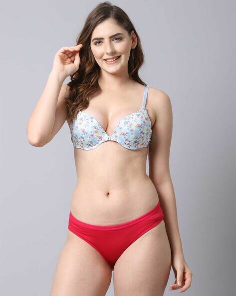Prettycat Pink Polycotton Bra And Panty Set Printed Lingerie Set  (Pc-Set-6026-Pnk-34B) in Haridwar at best price by Sonam Traders - Justdial