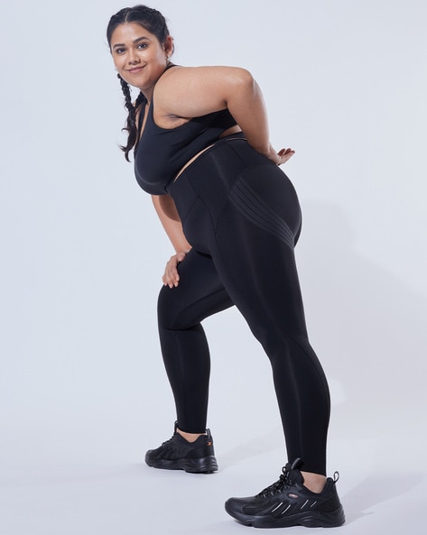 Buy BlissClub Black Sweat-It Compression Leggings for 's Online