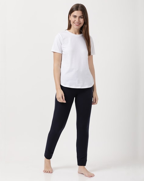 Jockey 1323 Women's Super Combed Cotton Elastane French Terry Slim Fit  Joggers with Zipper Pockets_Beetle_L : : Fashion