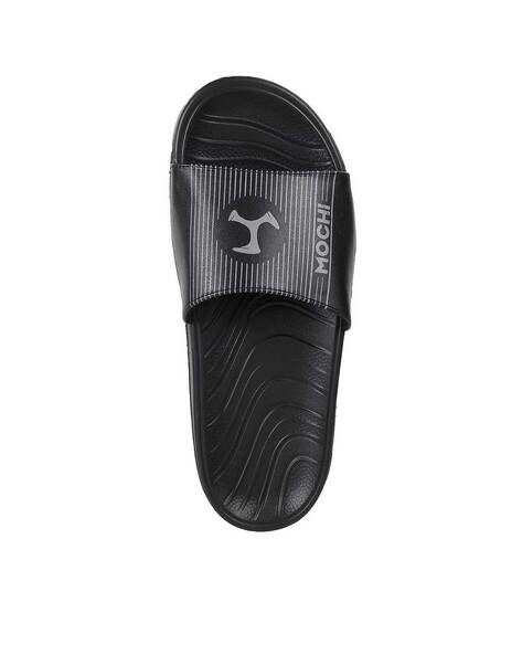 Buy Black Flip Flop Slippers for Men by Mochi Online Ajio