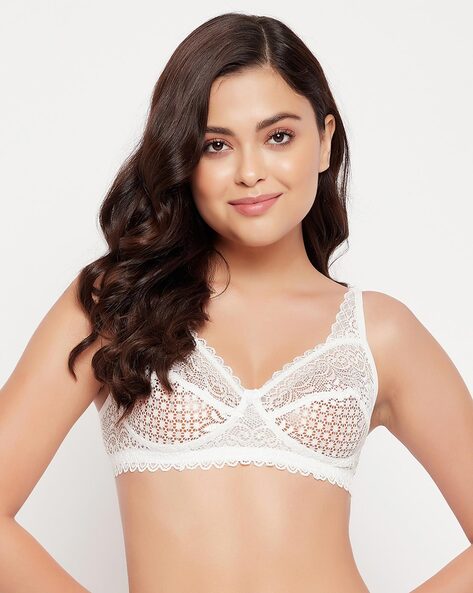 Non Padded Lace Bra - Buy Non Padded Lace Bra online in India