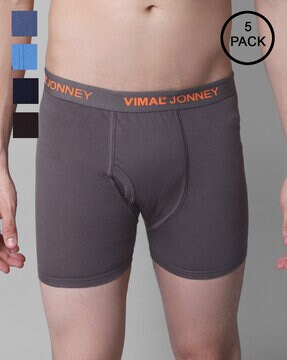 Pack of 5 Trunks with Elasticated Waist