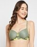Buy Camouflage Padded Underwired Push Up Bra In Green Online India, Best  Prices, COD - Clovia - BR0126W11