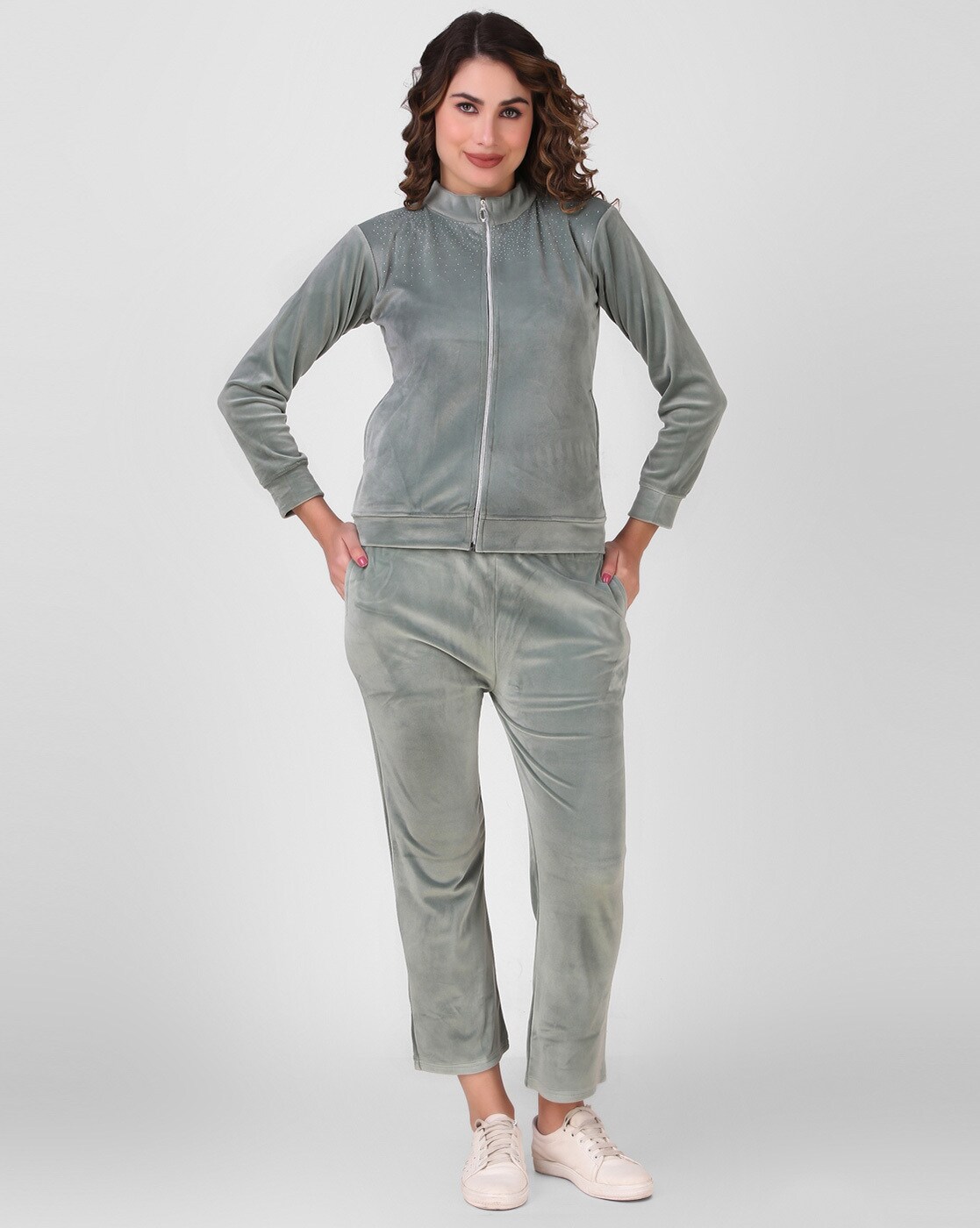 Buy grey melange Tracksuits for Women by Incite Online