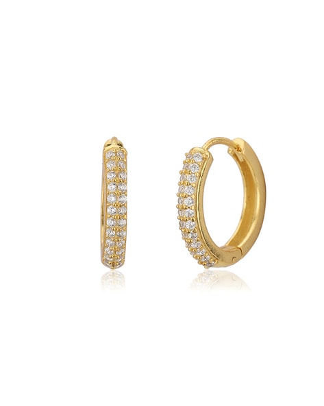 14kt White Gold Womens Round Diamond Halo Hoop Earrings 1 Cttw – Gold N  Diamonds