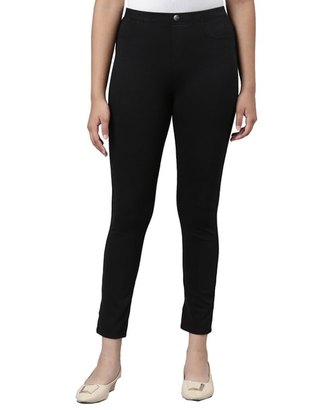 Buy Black Jeans & Jeggings for Girls by Go Colors Online
