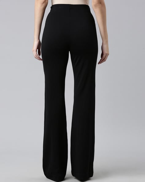 Buy Black Trousers & Pants for Women by Go Colors Online