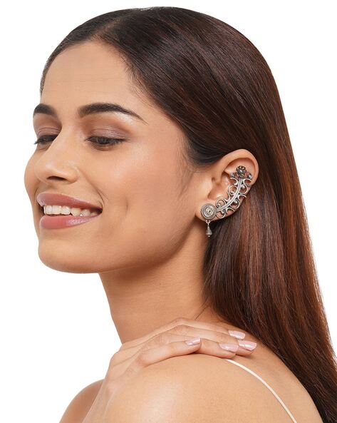 Buy 92.5 Sterling Silver Ear Cuffs KALKI Fashion India