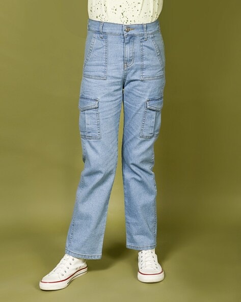 Multi Pocket Denim Cargo Pants | Men's Hip Hop Clothing | Designer Men's  Jeans - Fashion - Aliexpress