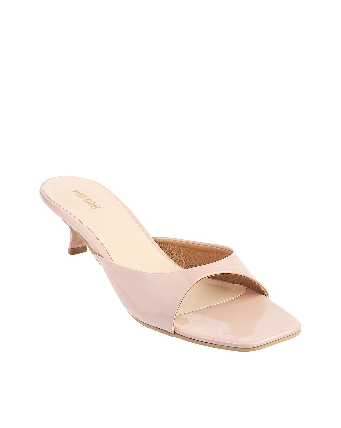 Peach kitten heels sale