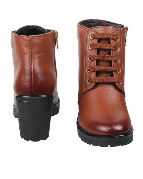 Buy Mochi Women Brown Party Boots Online