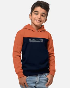 Typographic Print Hoodie-image-19