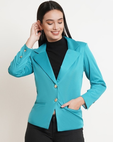 Turquoise hotsell blazer womens