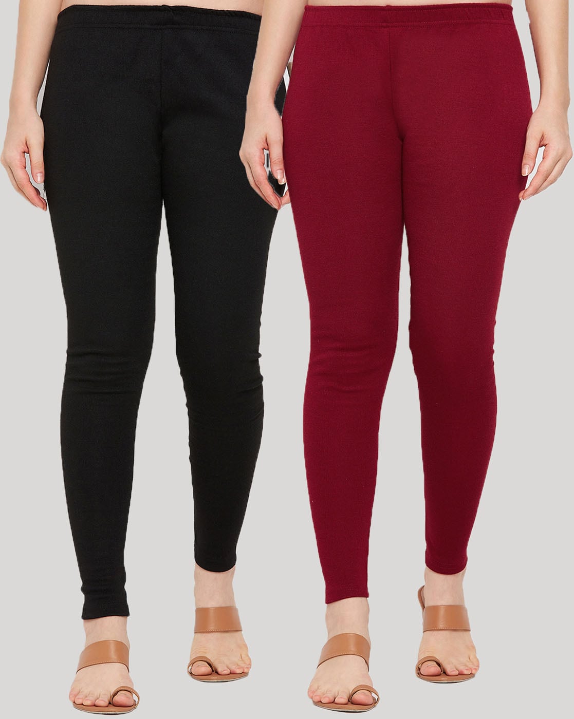 Buy online Mid Rise Solid Woolen Leggings from winter wear for Women by  Clora Creation for ₹599 at 40% off