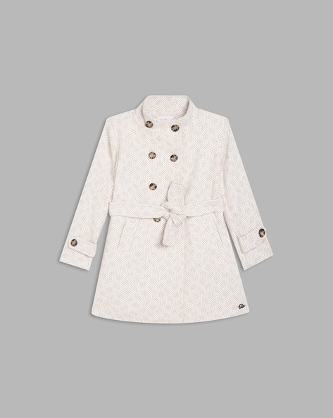 Girls on sale white peacoat