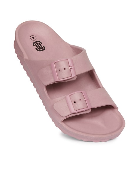 Rubber double 2025 buckle sandals