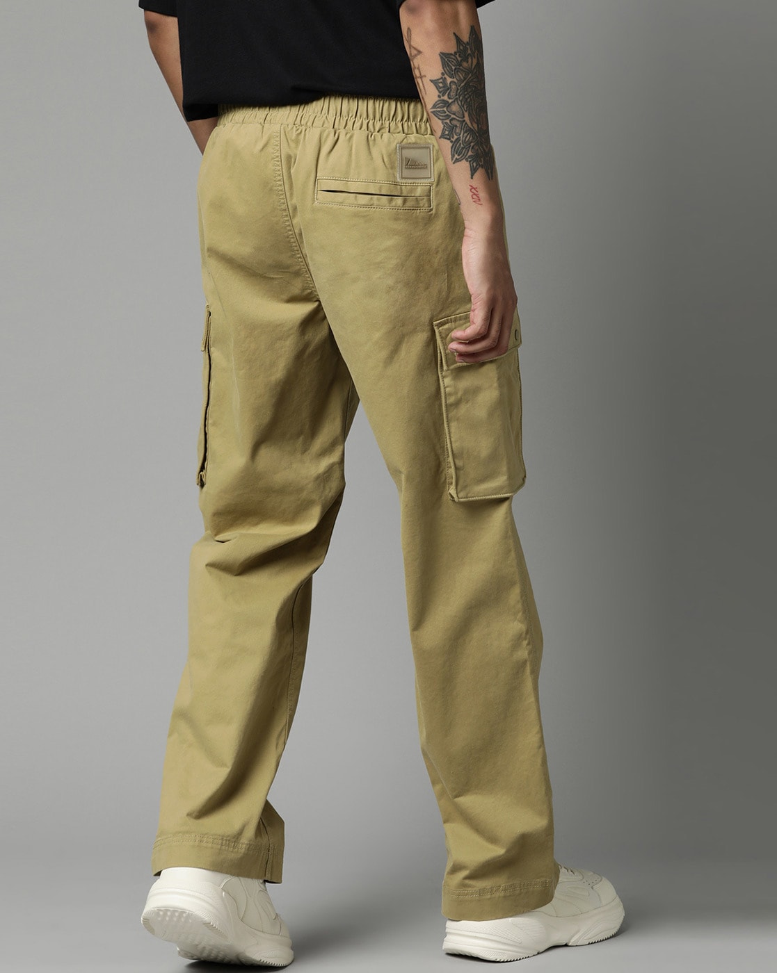 Breakbounce Grey Slim Fit Mid Rise Trousers