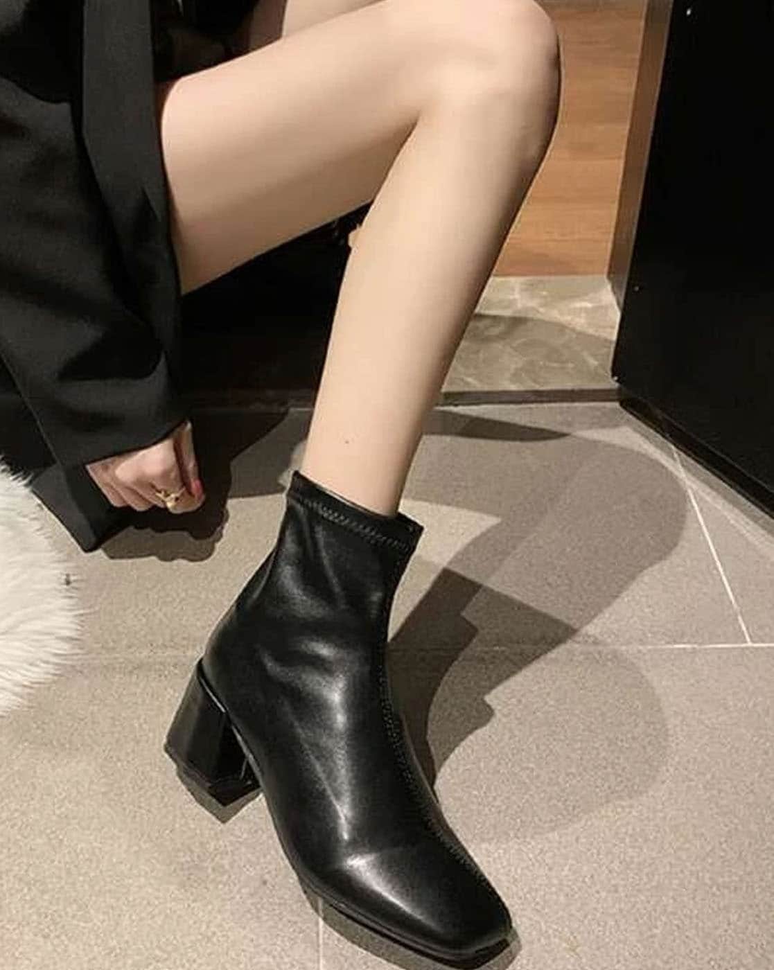 Ankle-Length Slip-On Boots