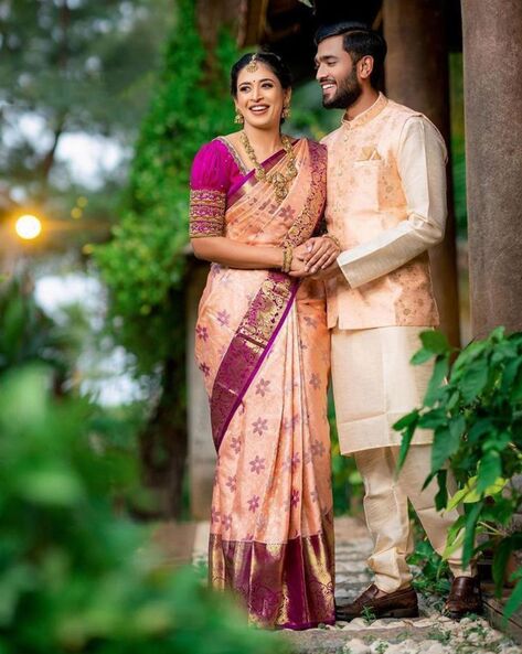 Gorgeous Engagement Looks We Loved On Our Real Brides | South indian bride  saree, Bridal sarees south indian, Wedding saree collection