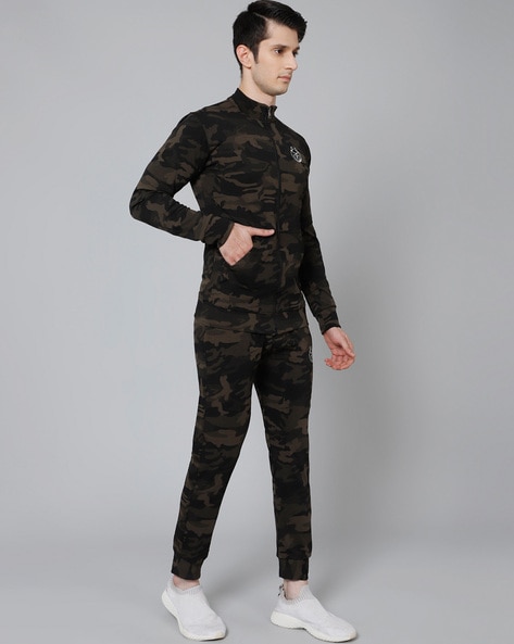 Mens store camouflage tracksuit