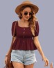 Buy Maroon Tops for Women by Fery London Online