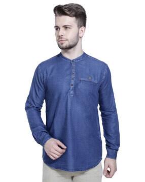 kuons avenue Mandarin-Collar Short Kurta-picture-50