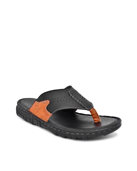 Wide Thong-Strap Flip-Flops