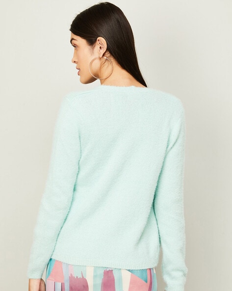 Textured Open-Front Sweater