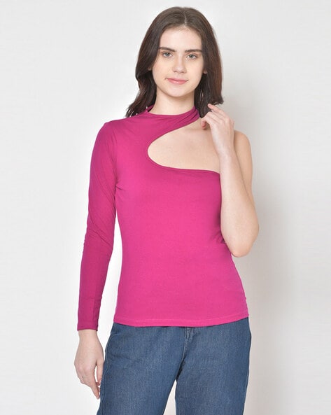 Buy Magenta Tops for Women by CATION Online