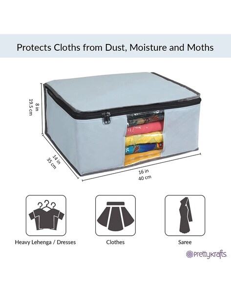 Pankhuri's Premium Quality Printed Non Woven Saree Cover Storage Bags for  Clothes with Premium Quality Combo