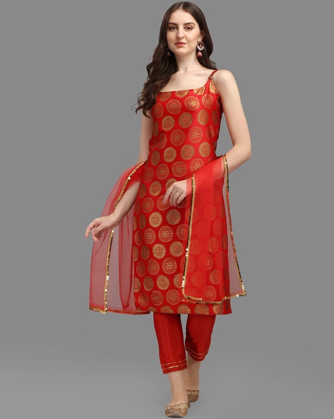 Buy Red Kurta Suit Sets for Women by VREDEVOGEL Online