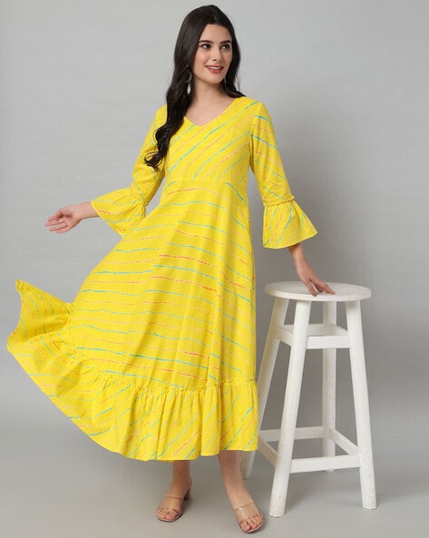 Buy Yellow Dresses for Women by HELLO DESIGN Online