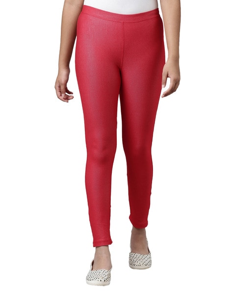 Red Skinny Fit Jeggings
