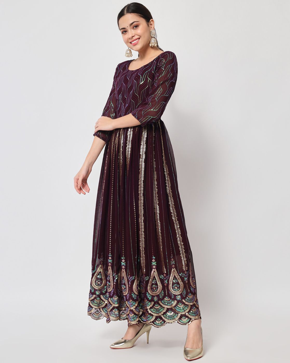 design by niharika Anarkali Gown Price in India - Buy design by niharika Anarkali  Gown online at Flipkart.com