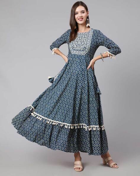 Buy online Printed Flared Kurti from Kurta Kurtis for Women by Jc4u for  ₹700 at 53% off | 2024 Limeroad.com
