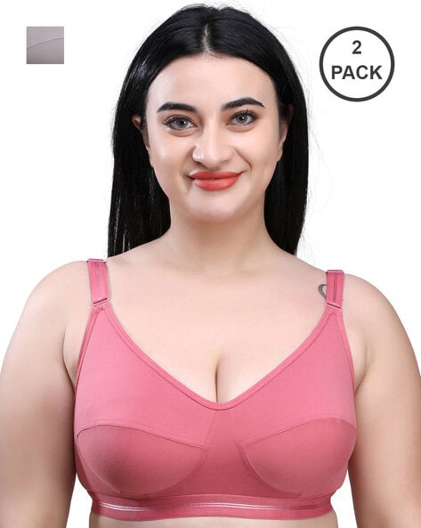 women non pade bra full coverd pack of 02