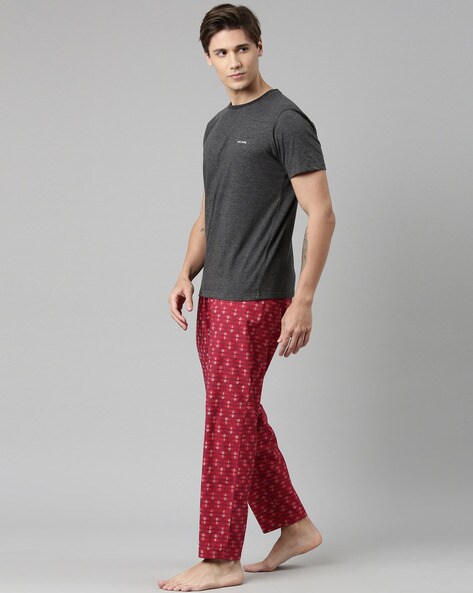 Mens t discount shirt pyjama set