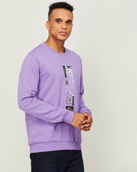 Buy Purple Sweatshirt u0026 Hoodies for Men by BOSSINI Online | Ajio.com