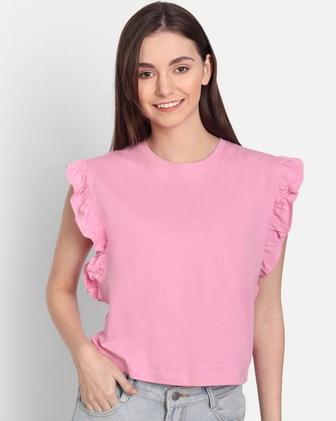 Pink Tops for Women by IKI CHIC Online | Ajio.com