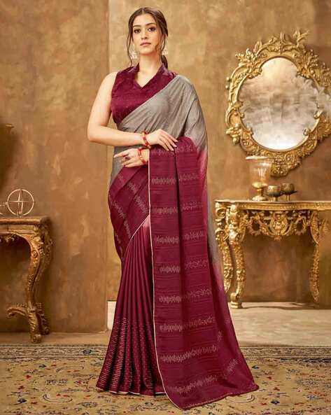 silk vacuum finish saree with Paithani pallu- dvz0003685