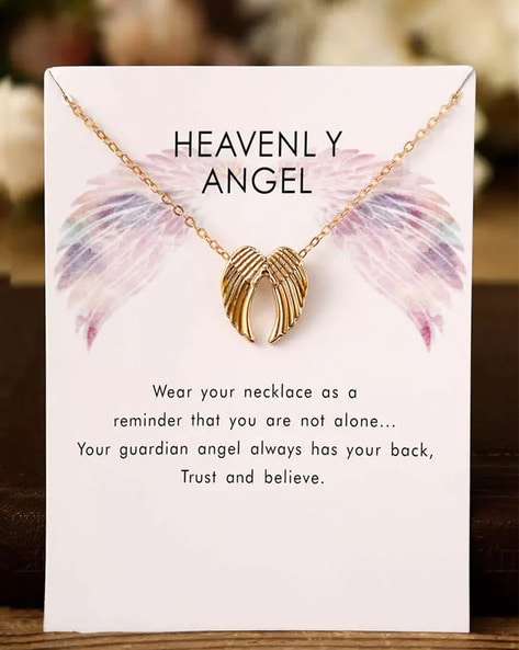 14K Gold Baby Angel Wings Necklace | LUNESSA