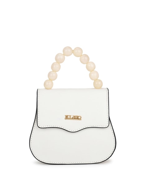 Beige Moti work clutch Rose design pearl has elegant tassel, Clutch,  handcrafted, handmade, designer luxury handbag,