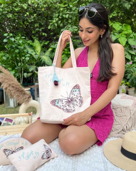 Butterfly store print bag