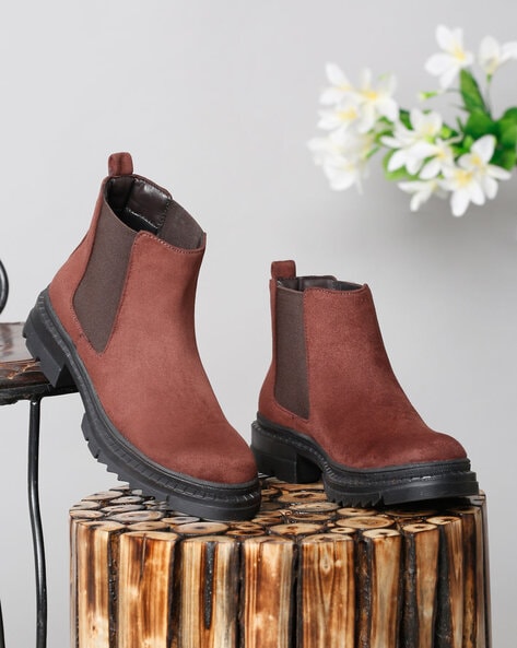 Chunky 2024 brown boots