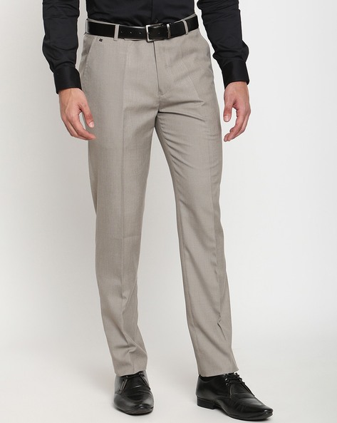 Buy Cantabil Men Beige Regular Fit Formal Trouser (MTRF00120_Beige_30) at  Amazon.in