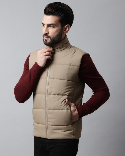 Buy Men Olive Solid Jacket Online in India - Monte Carlo