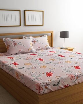 Rajasthani Bedsheet Double Cotton Multicolor Floral Bed Sheet – Shop