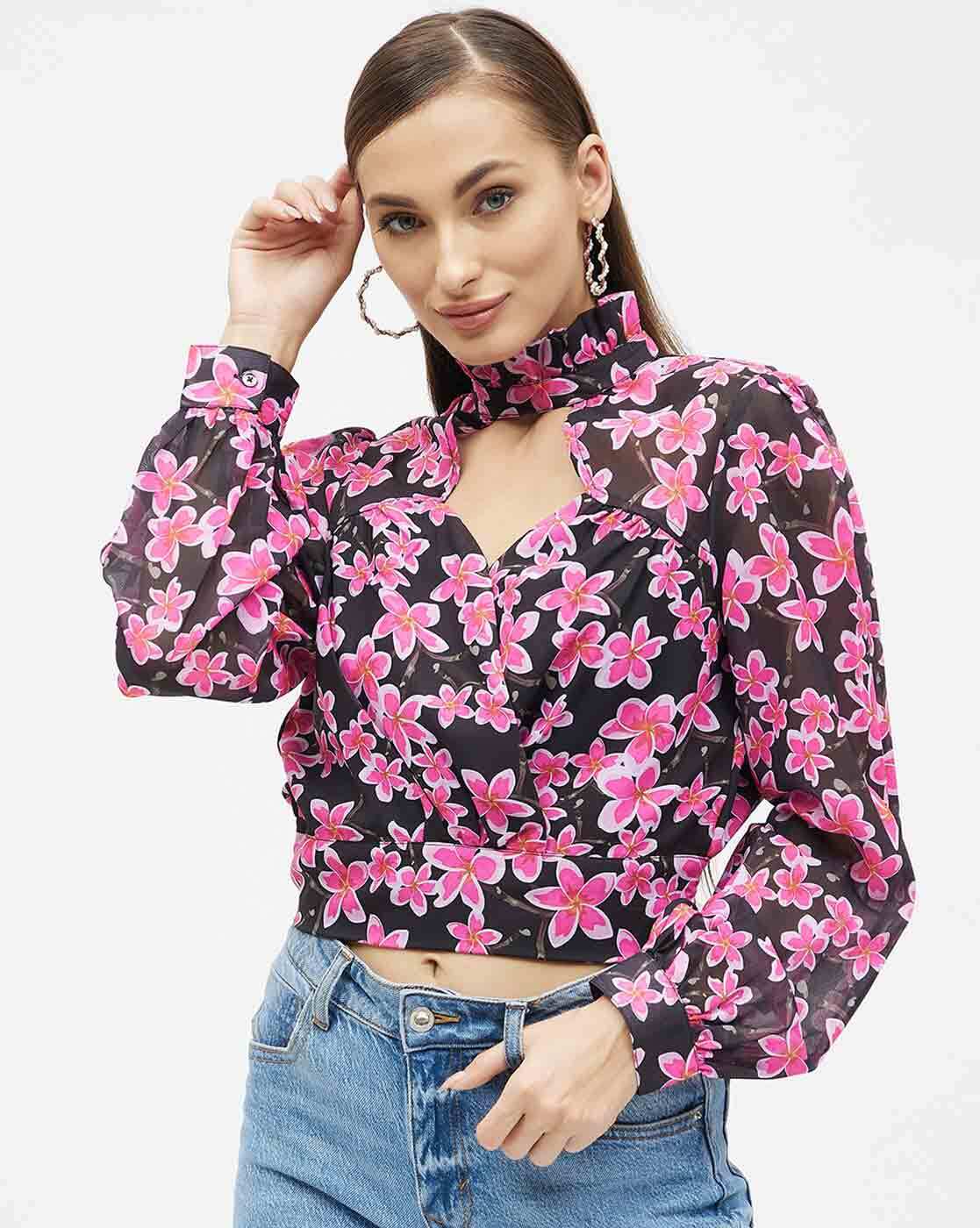 Buy Pink Tops for Women by Kibo Online