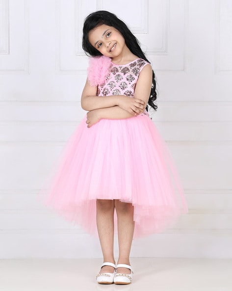 Light Pink Party Wear Sleeveless Comfortable Designer Frock For Baby Girls  Age Group: 2 To 4years at Best Price in Noida | Makel Apparel